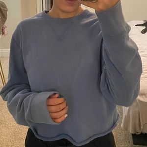 Cropped long sleeve cotton fleece by JCrew! Size M